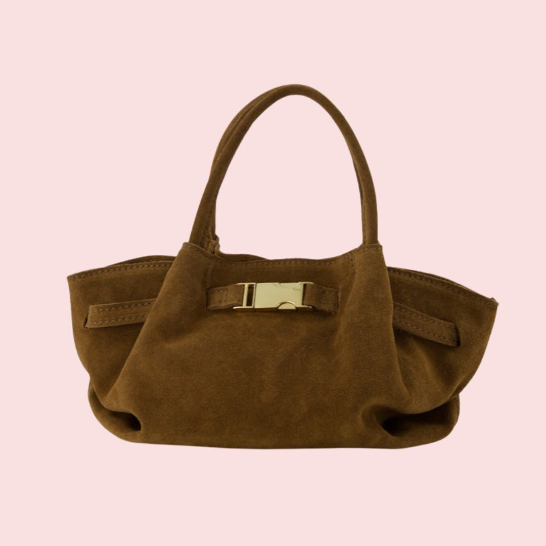 LEREN TAS - Leonie - Taupe