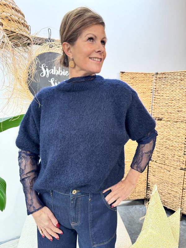 SWEATER Marielle - DONKERBLAUW