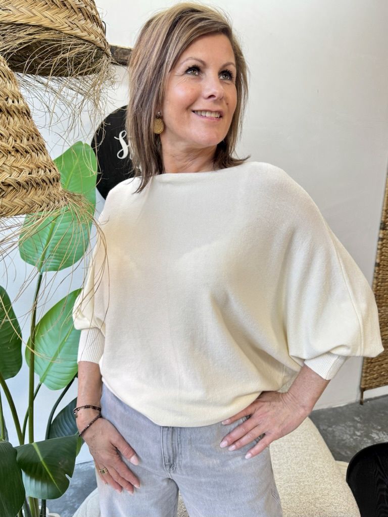 VLEERMUISTRUI Diana - Creme