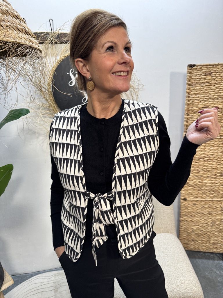 Gilet SOPHY - Off White/Zwart