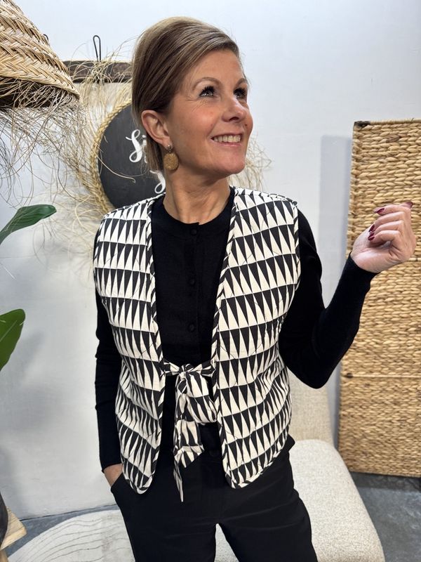 Gilet SOPHY - Off White/Zwart