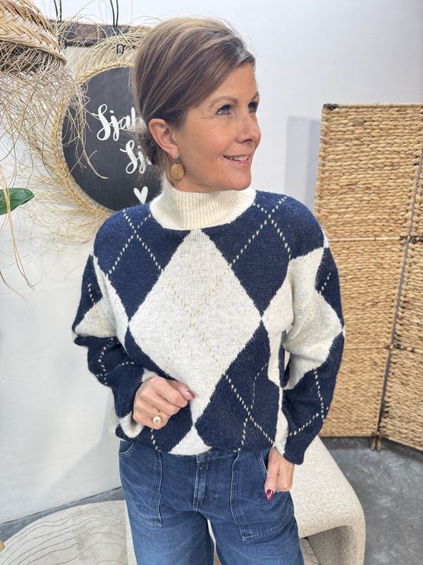 GERUITE SWEATER - DONKERBLAUW