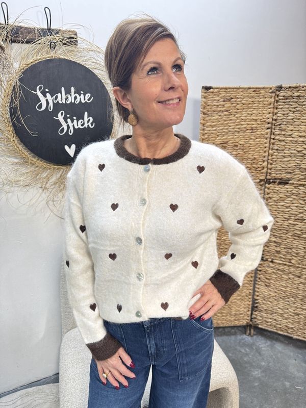 HARTJES VEST - Beige/Bruin