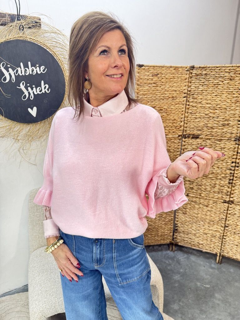 RUFFLE SWEATER LICHTROZE