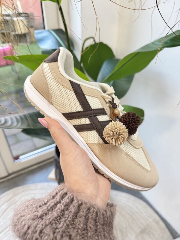 SNEAKER Beige/Bruin - PIPPA