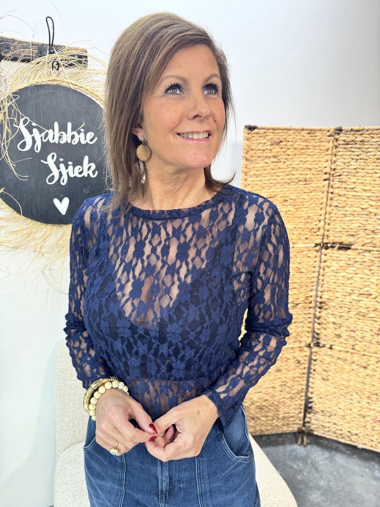 KANTEN TOP 7258 - DONKERBLAUW