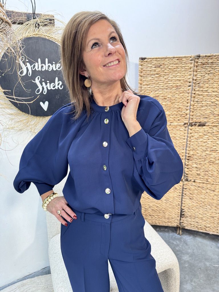 Blouse AMANDA - Donkerblauw