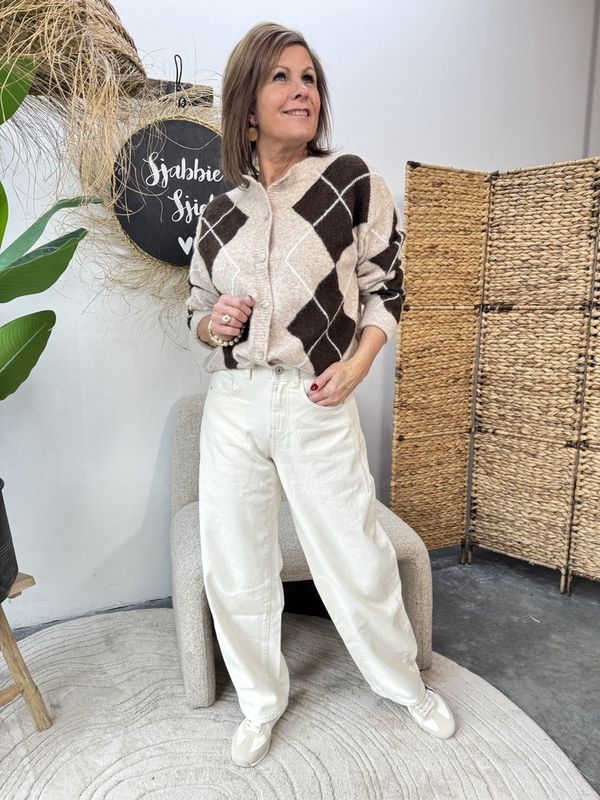 BALLOON JEANS CLARA - ECRU