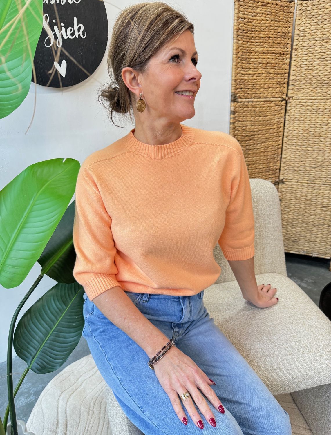 SWEATER ISABELLA - Perzik