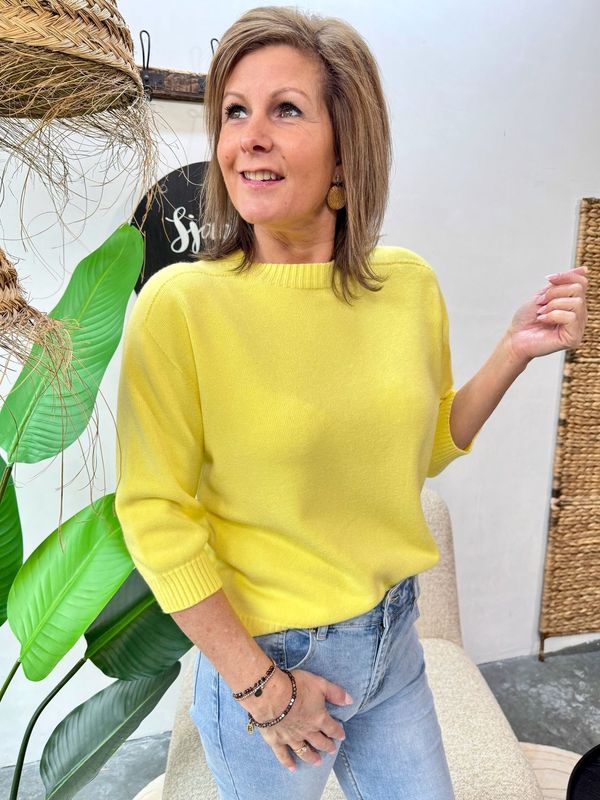 SWEATER ISABELLA - Geel