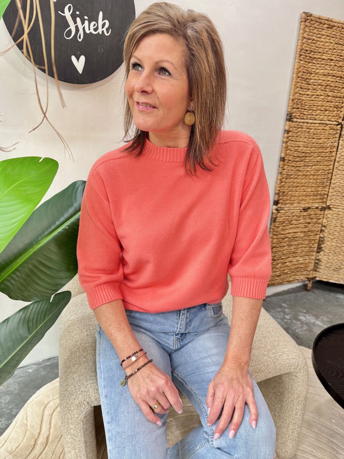 SWEATER ISABELLA - Koraal