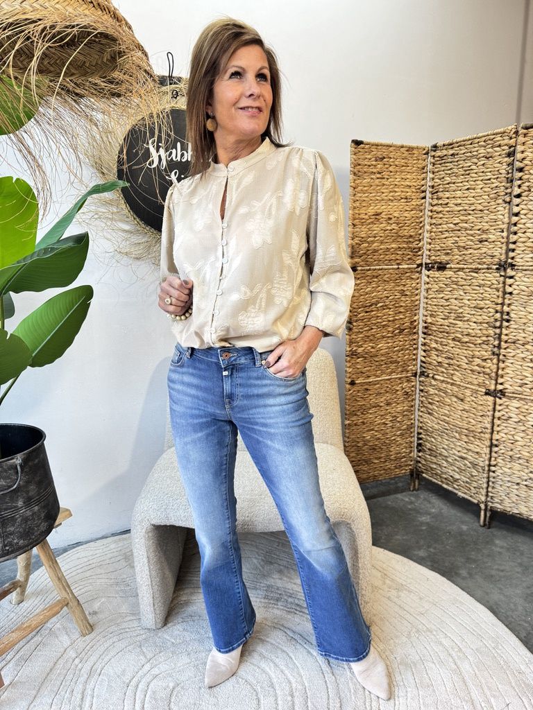 LAURA JEANS FLARED - MEDIUM BLUE