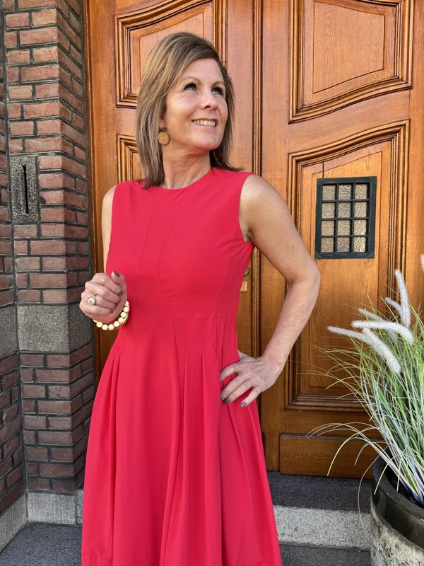 HEIDE DRESS RED