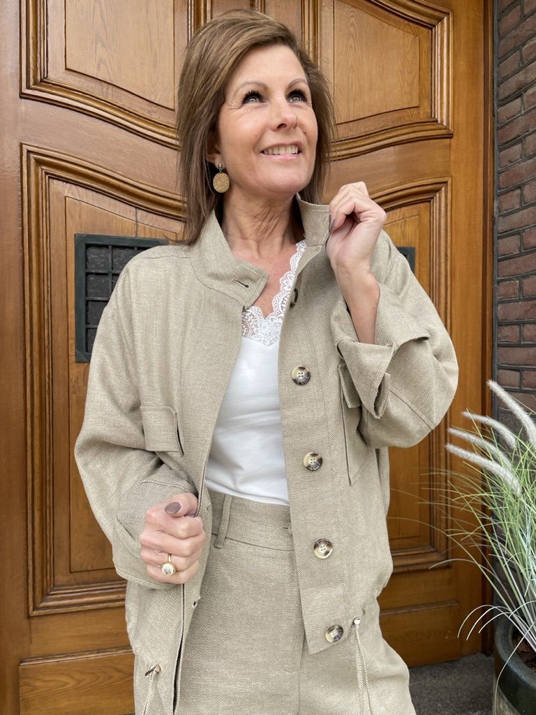 BLOUSON JASJE LEA BEIGE