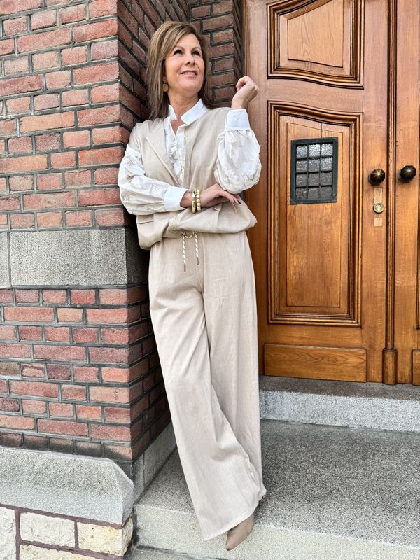 Beige Pantalon Eva