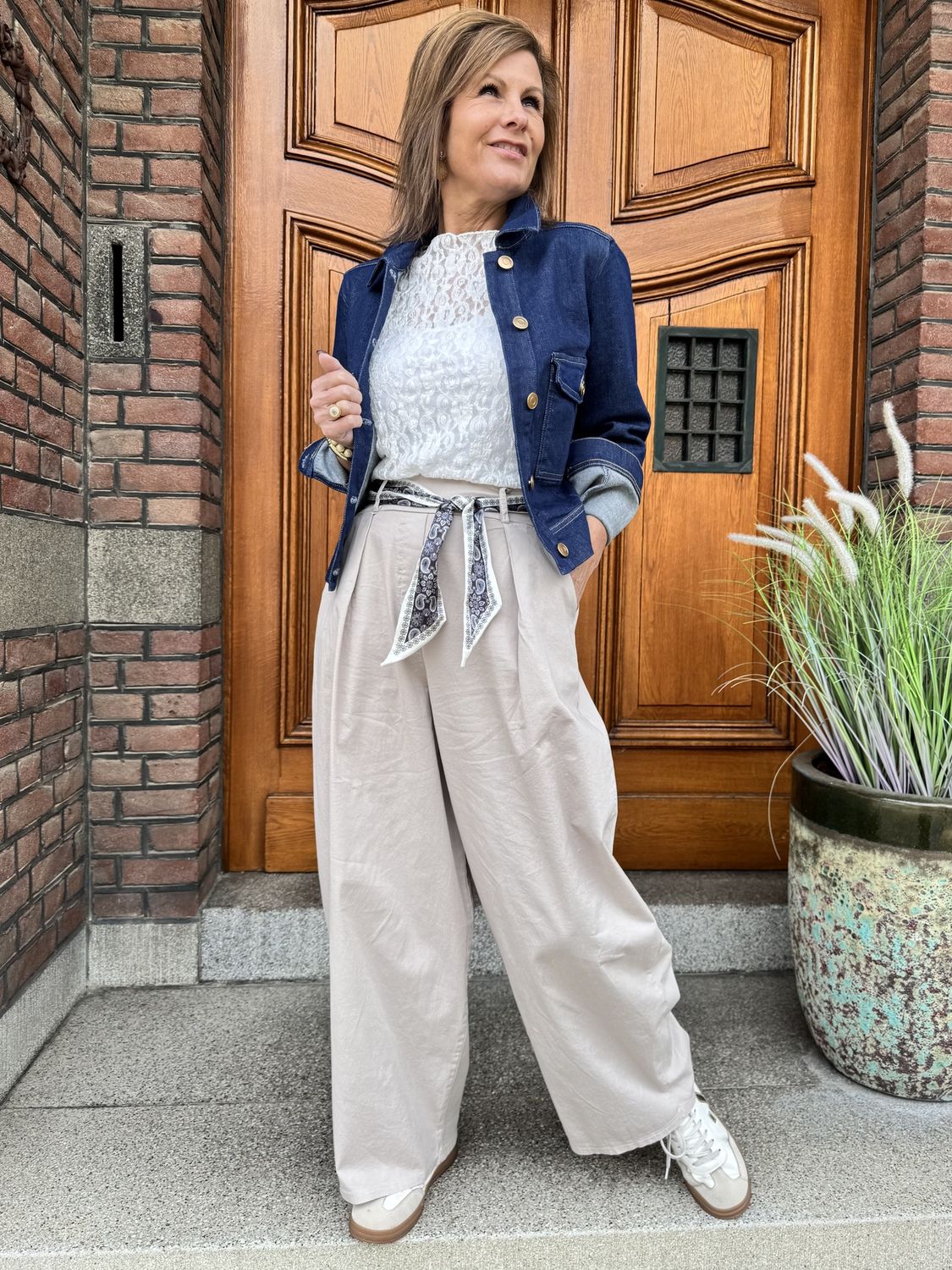 Straight Pantalon Mira - Beige