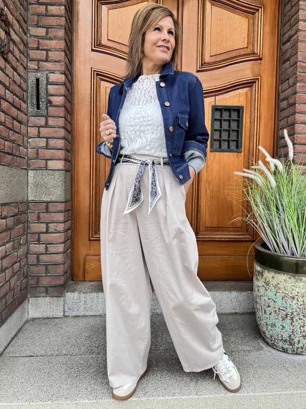 Straight Pantalon Mira - Beige