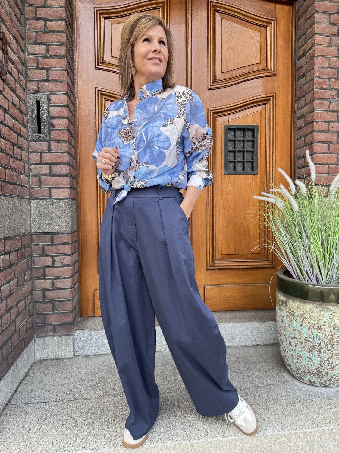 Straight Pantalon Mira - Donkerblauw