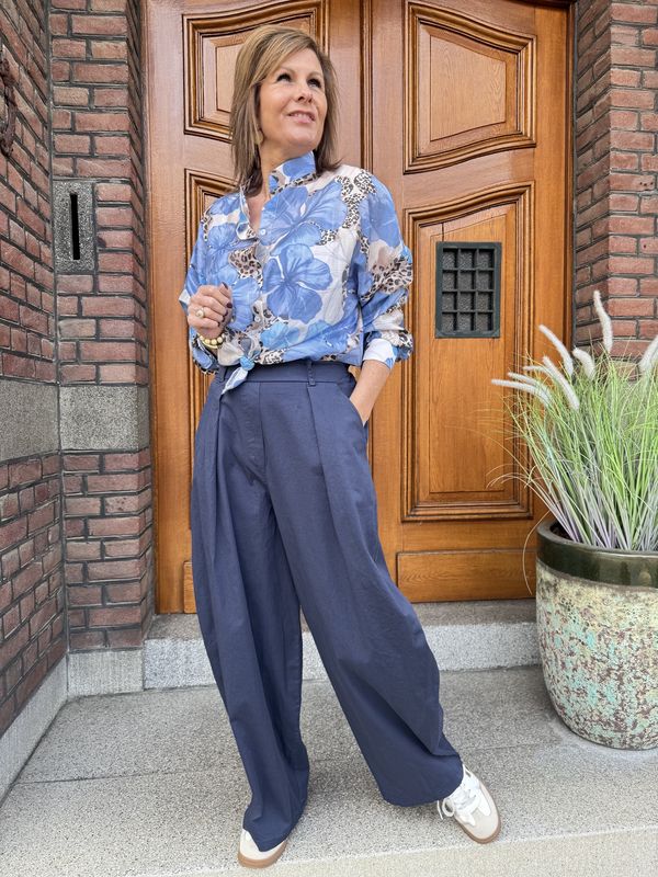 Straight Pantalon Mira - Donkerblauw