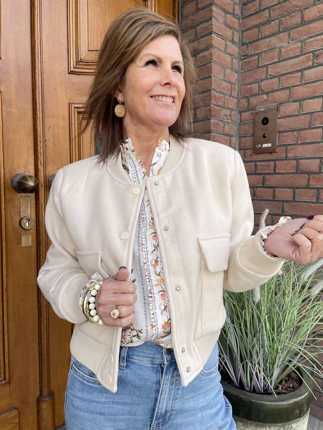 BOMBER JACK - Beige - Spring