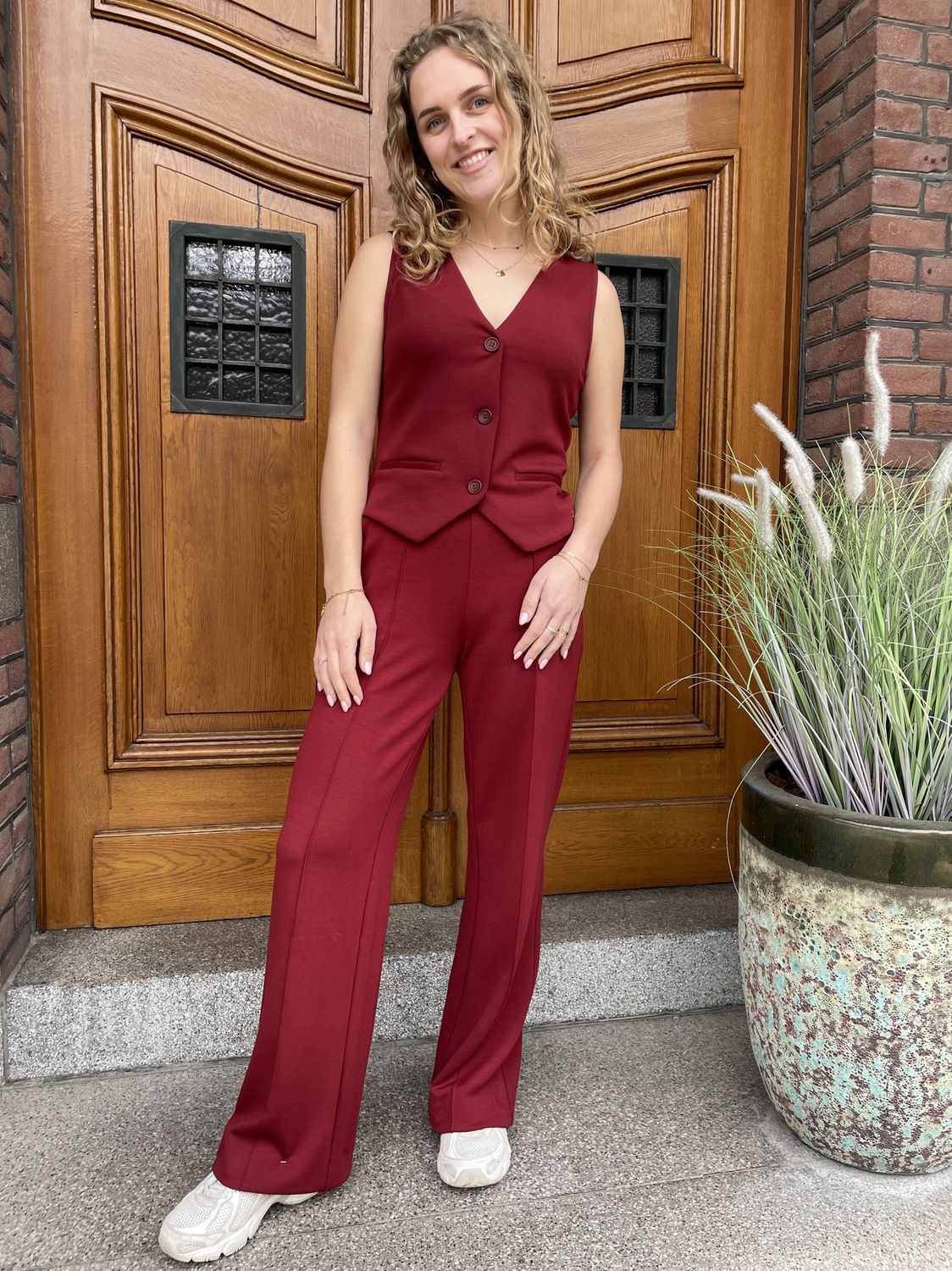 BROEK Givenselli - Dark Red