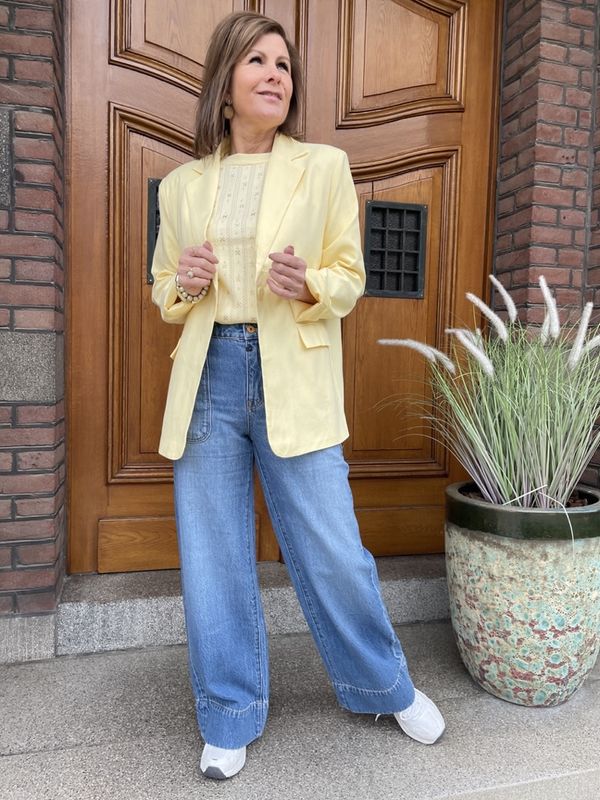 JEANS LILI - Medium Blue