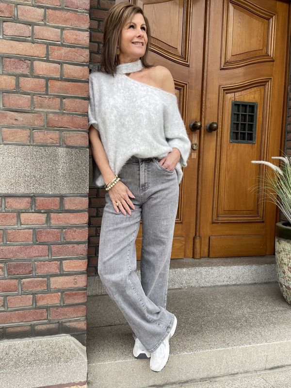 REGULAR JEANS - Grijze wassing