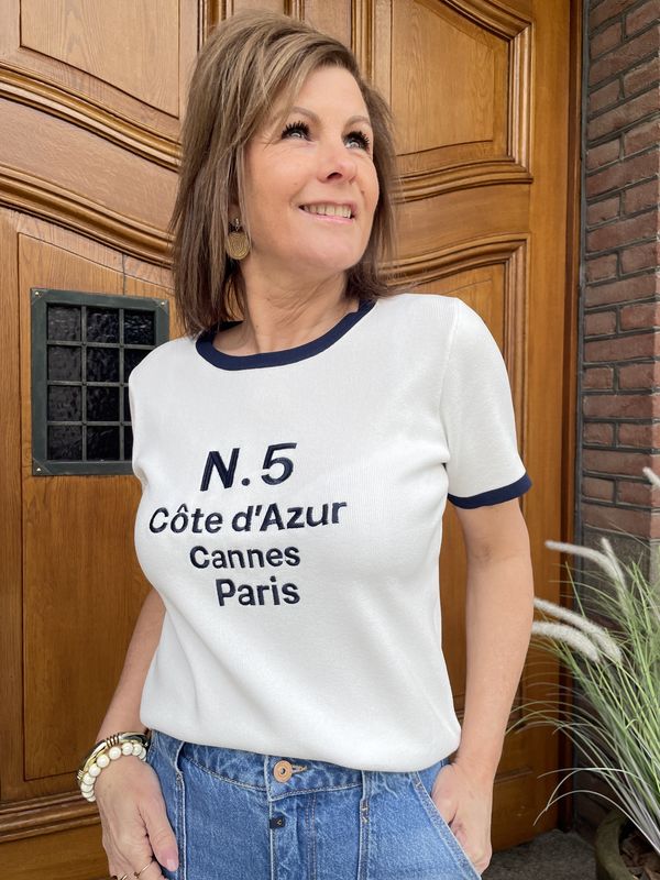 Cote D Azur Shirt - DONKERBLAUW