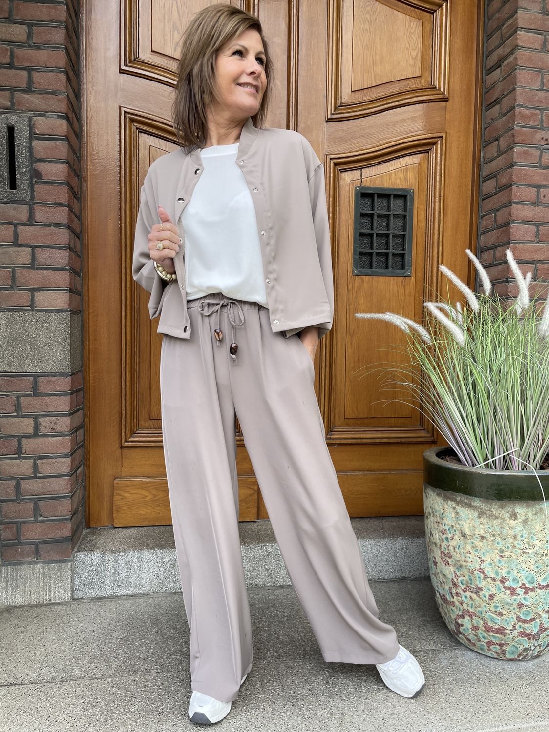 PANTALON Eva - Taupe