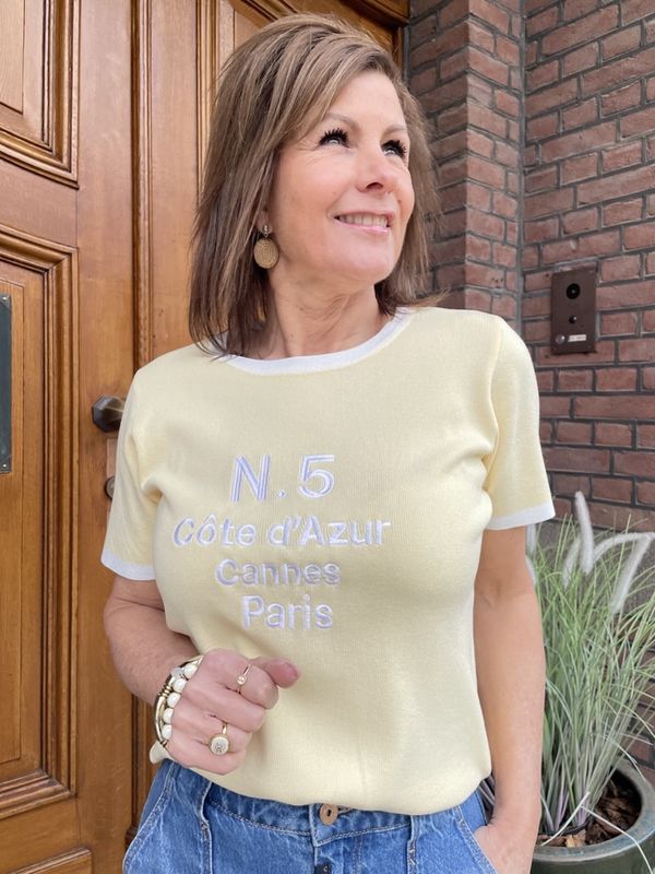 Cote D Azur Shirt - GEEL