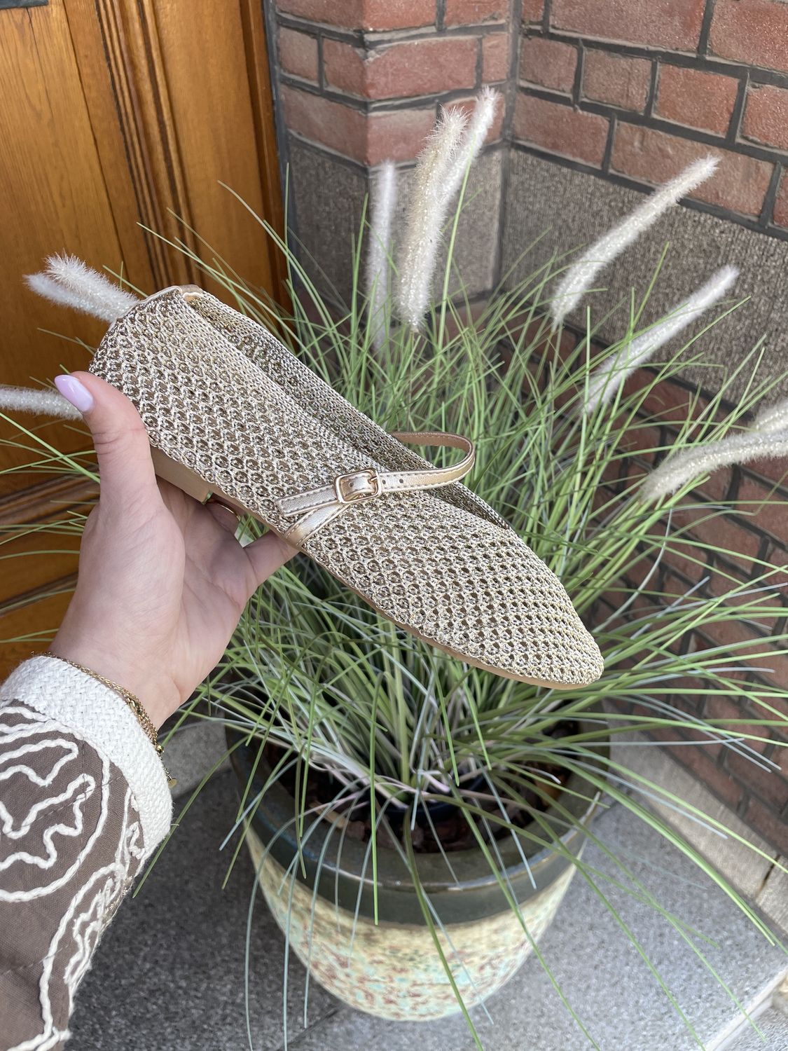 BALLERINA - GOUD met bandje