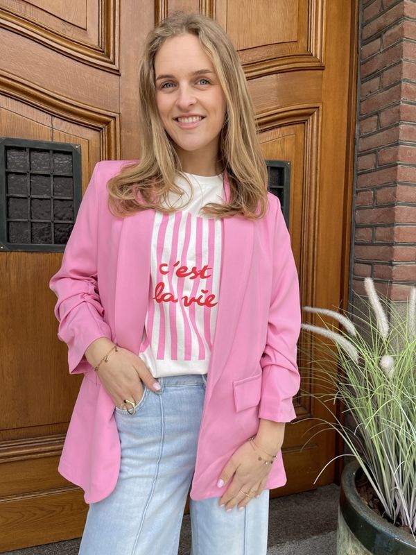 BLAZER JANNEKE - Roze