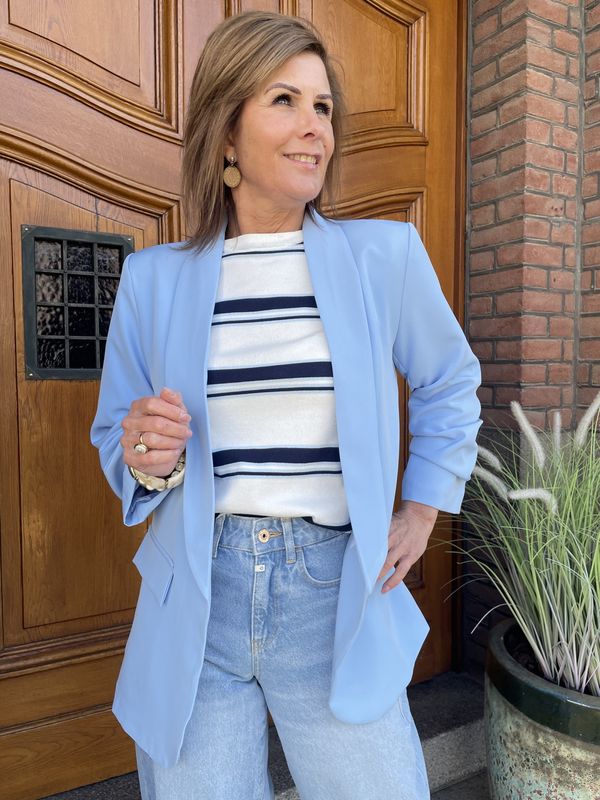 BLAZER JANNEKE - Blauw