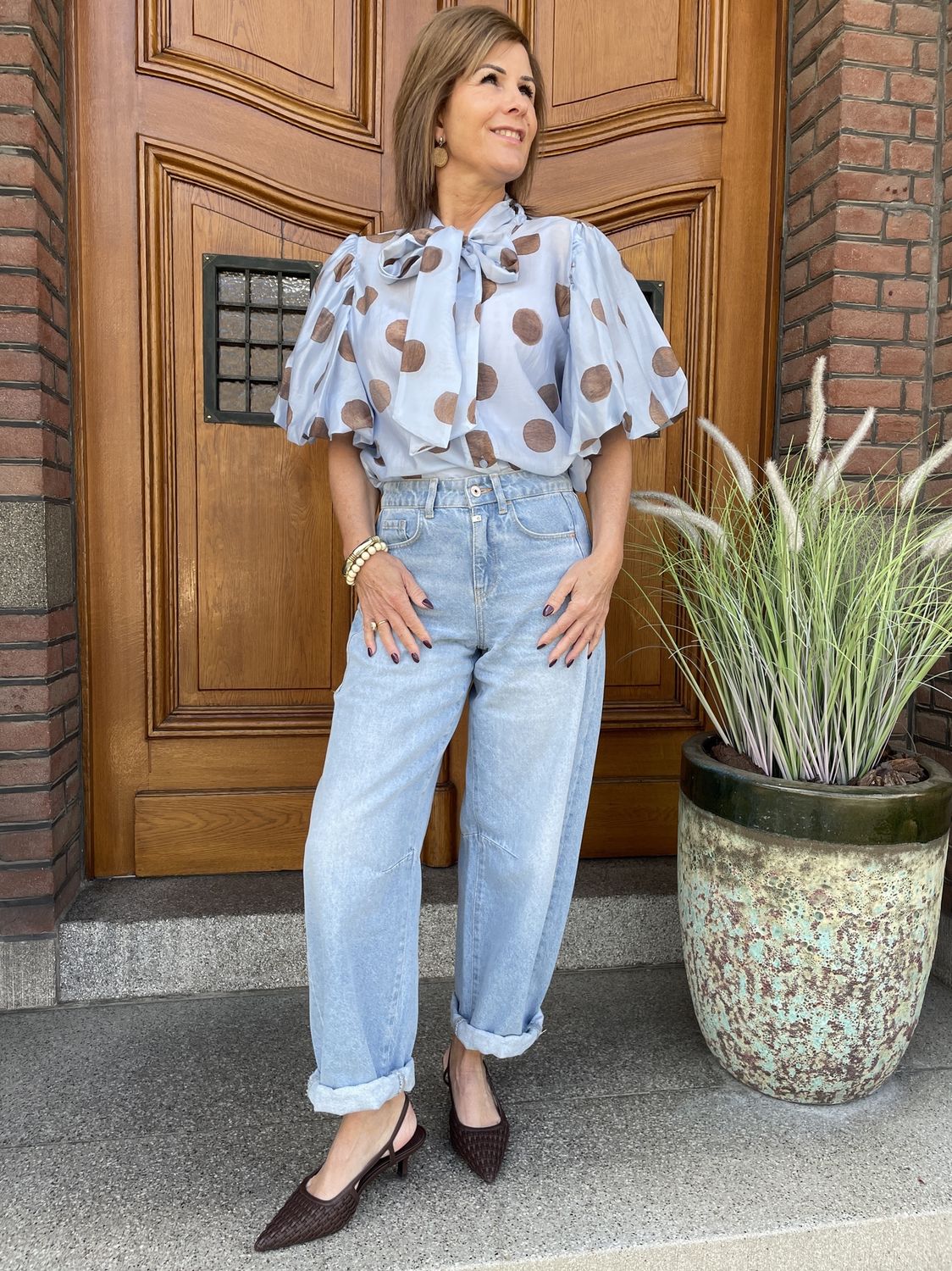 BALLOON JEANS CLARA -- LIGHT BLUE