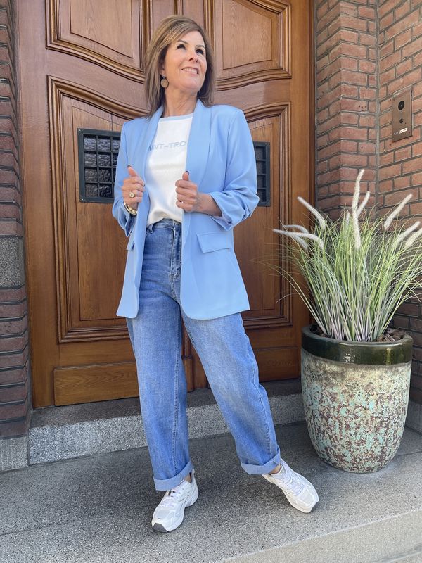 BLAZER JANNIE Lichtblauw