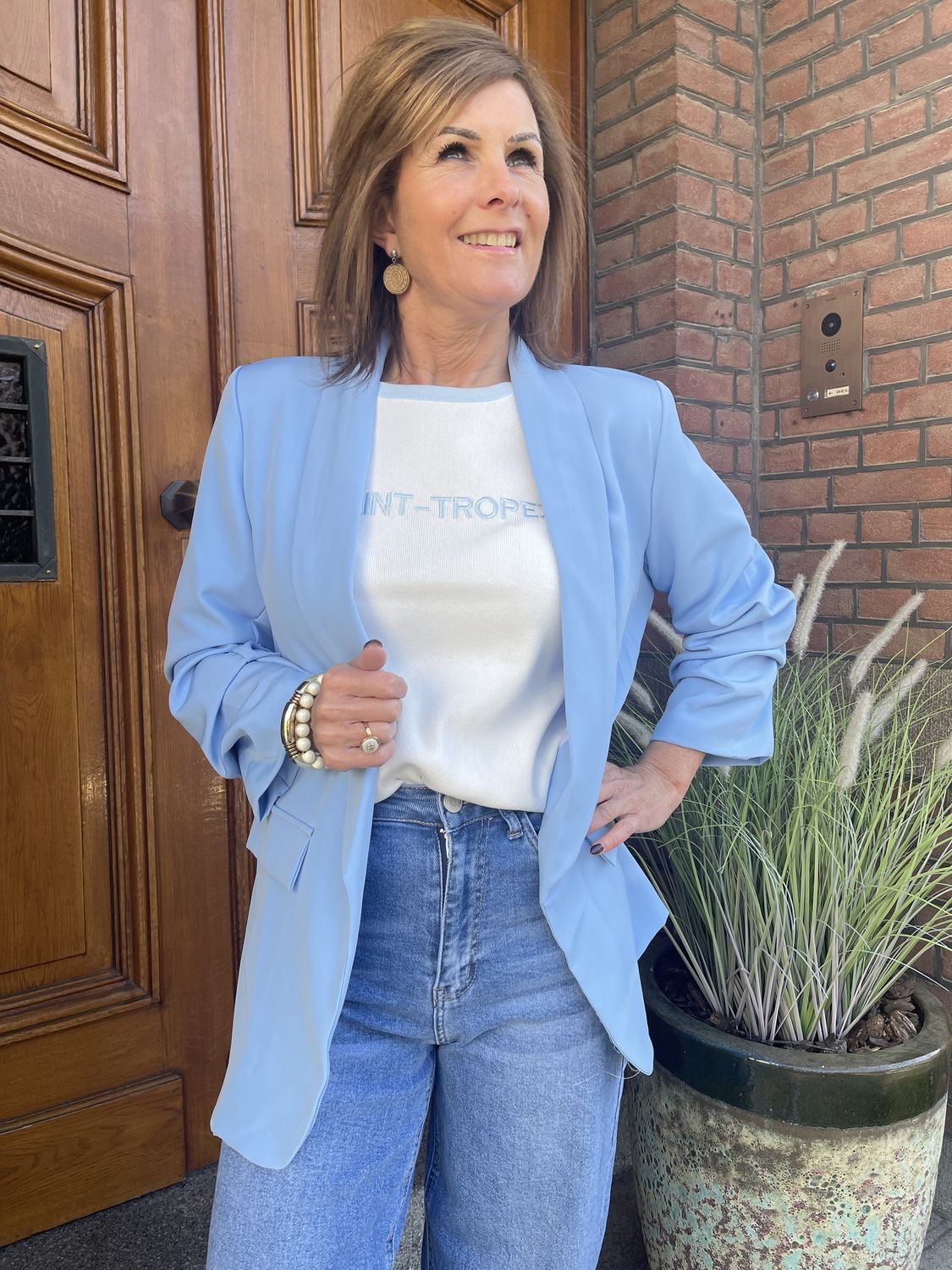 BLAZER JANNIE Lichtblauw