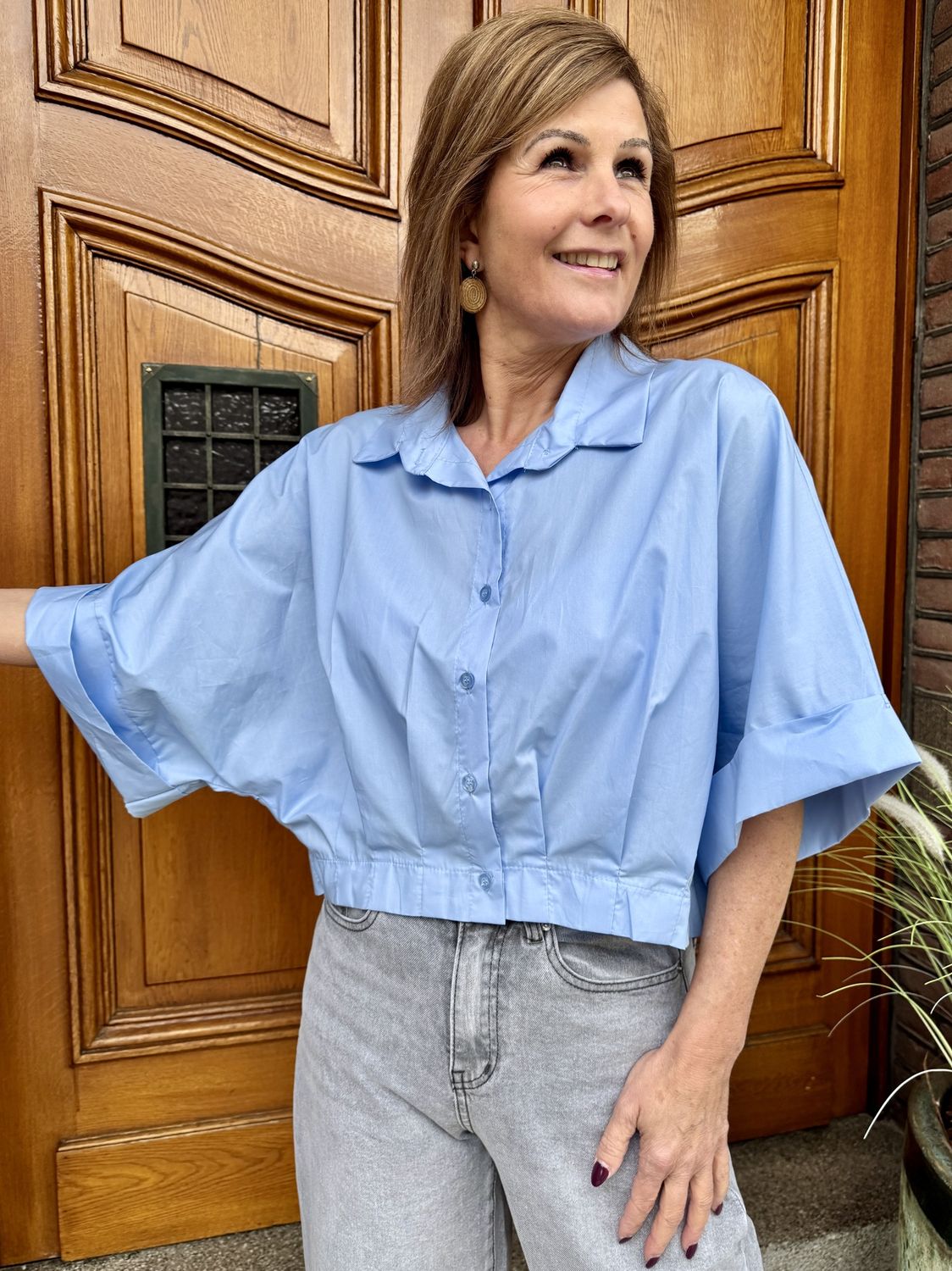 BLOUSE DONNA - Lichtblauw