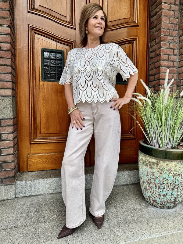 BALLON JEANS - Donker Beige - Barrel