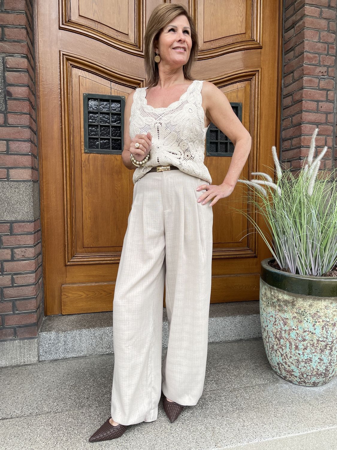 Pant Ciara Beige -
