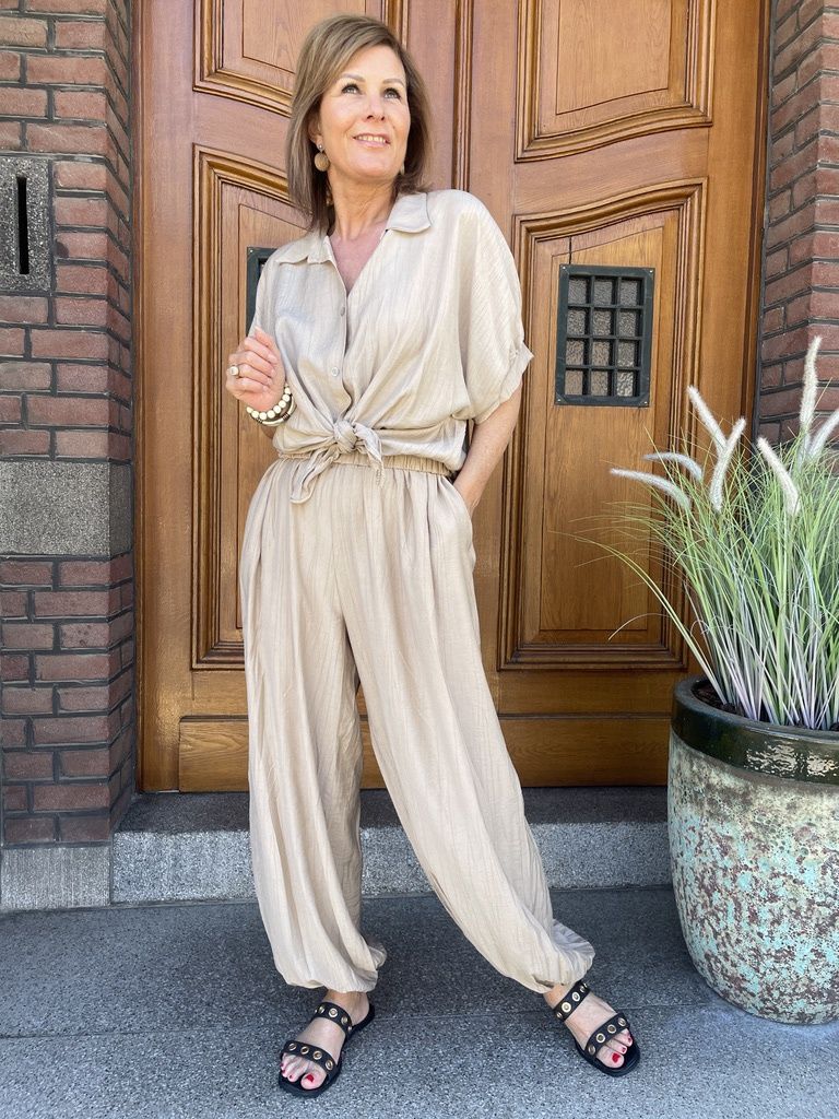 BALLON BROEK - Beige - Chally