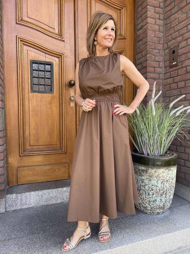 Dress VLINE Brown
