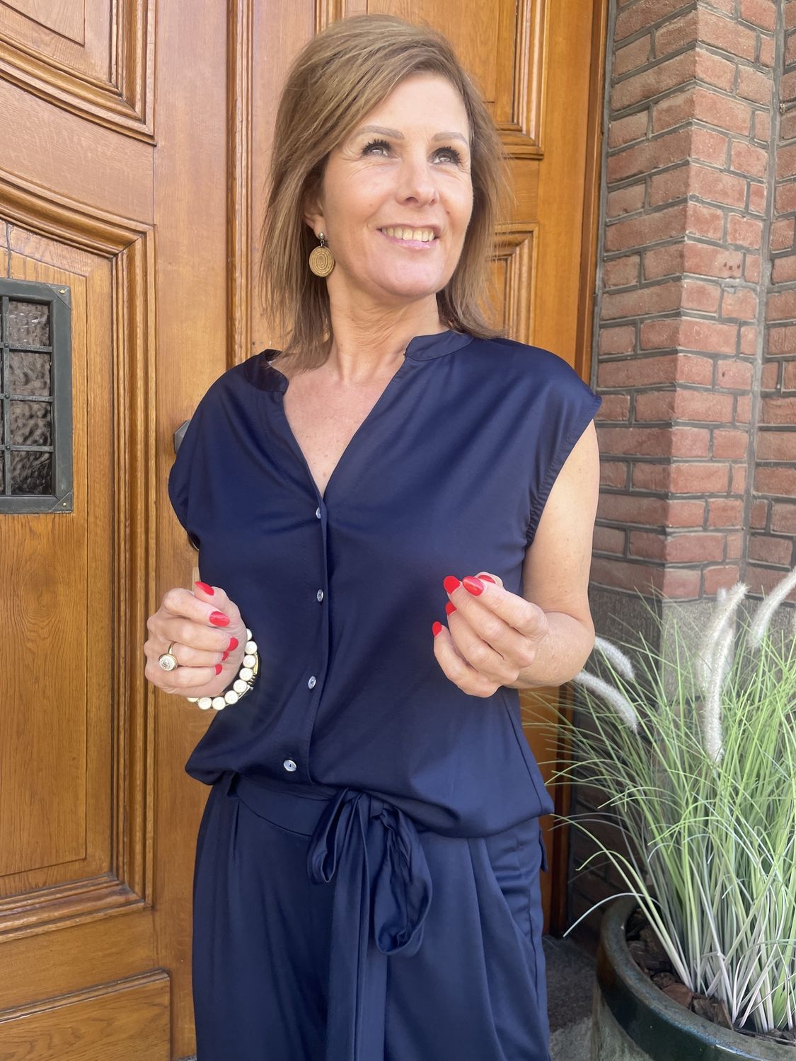 TOP MAYA - DONKERBLAUW