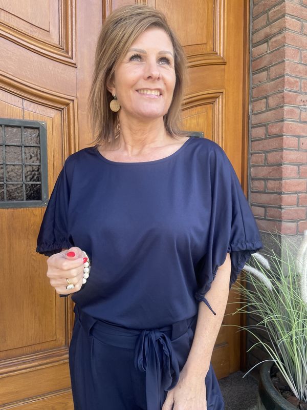 TSHIRT MAYA - DONKERBLAUW