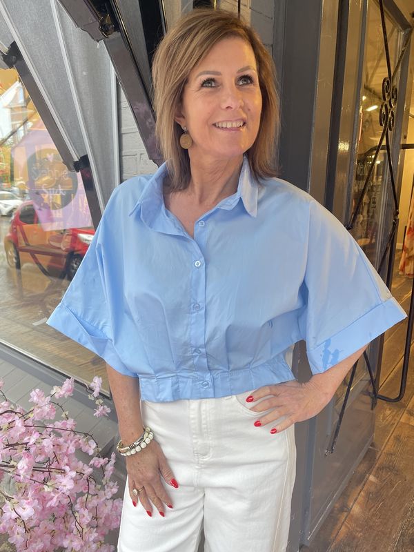 BLOUSE DONNA - Lichtblauw