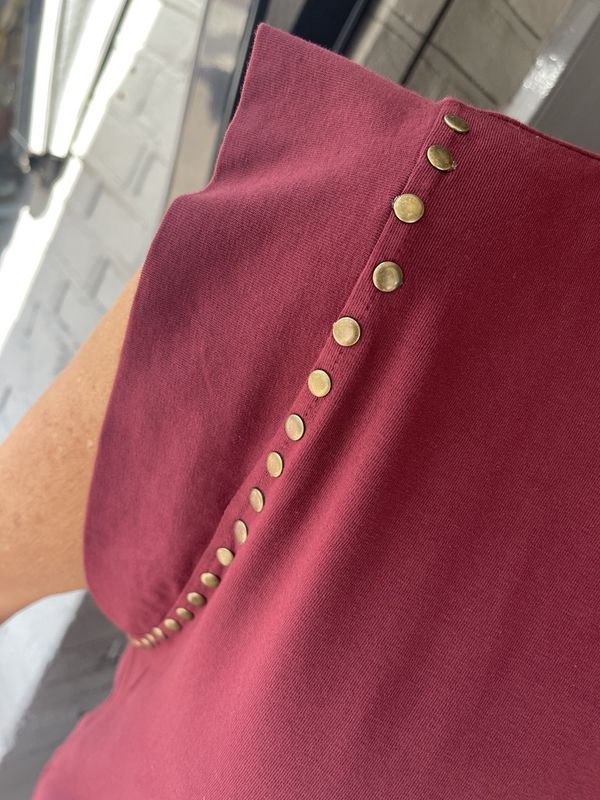 Maxi Jurk Stud - Bordeaux