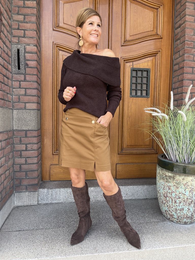 Skirt Jeon Golden Brown