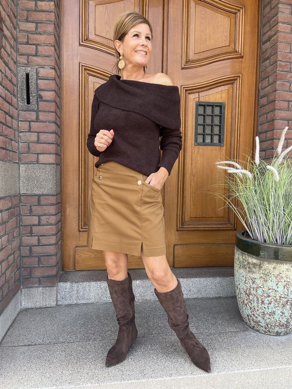 Skirt Jeon Golden Brown