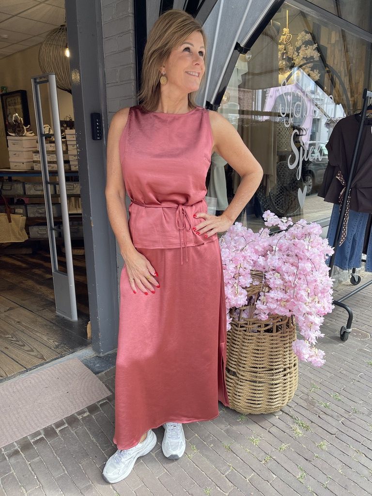 Satijnen Rok Dilana Brique