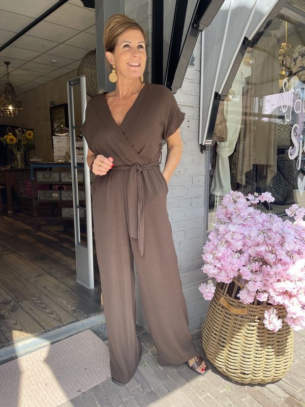Jumpsuit Chocolade Bruin