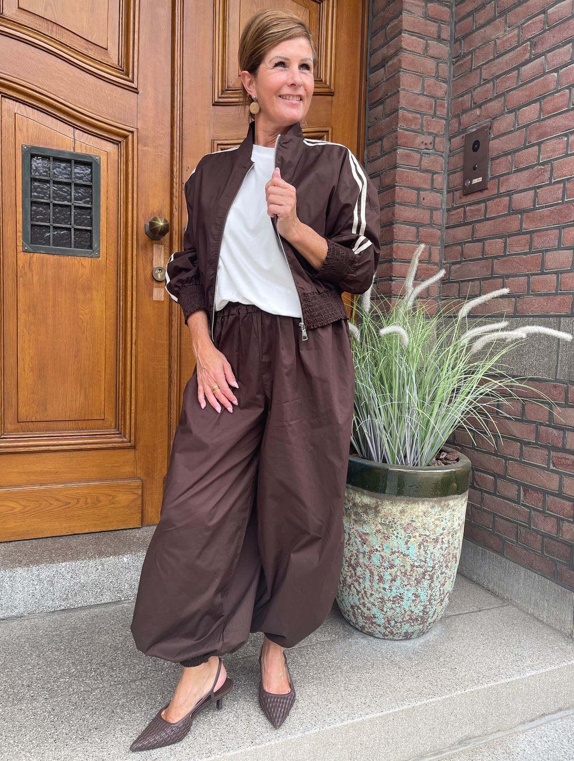 SET - Bomber met Ballonbroek - CHOCO met STREEP